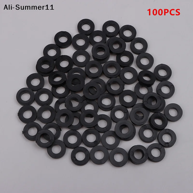 【Hlr】【ReA】100pc Nylon Washer For Drum Screw Drum Lug White Black Color Nylon Flat Wahser Thickness Heavy Product