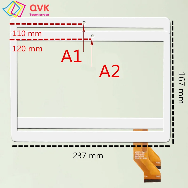 Nowy P/N MTCTP-10617 MGLCTP-10741-10617FPC MGLCTP-10927-10617FPC WY-CTP0001 YLD-CEGA442-FPC-A0 Ekran dotykowy MGLCTP- 101446