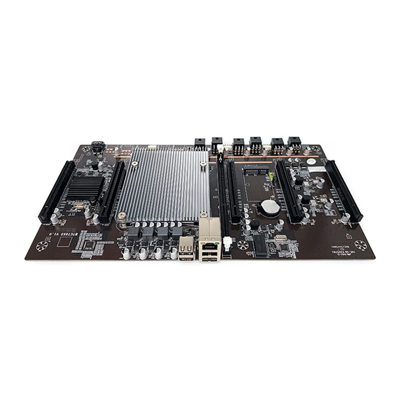 X79 X5 BTC Mining Motherboard LGA 2011 DDR3 Supports 5X PCI-E 60Mm RTX 3060 Graphics Card + Switch Line