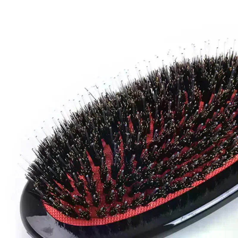 

Натуральная овальная расческа-щетка из щетины кабана с антистатическим эффектом для массажа кожи головы