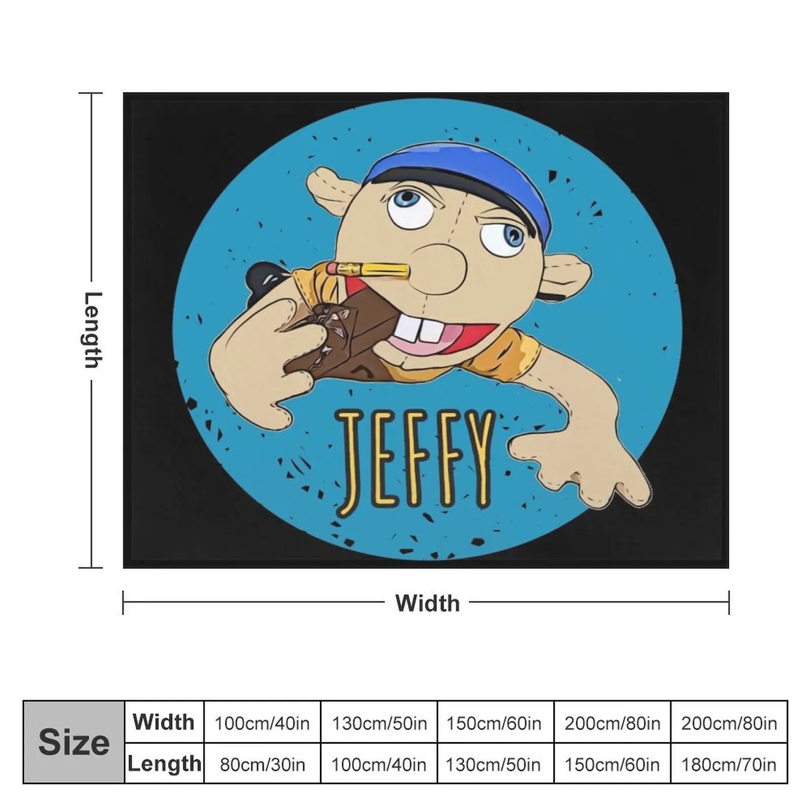 Jeffy The Puppet Hot selling! Throw Blanket Personalized Gift warm winter Blankets