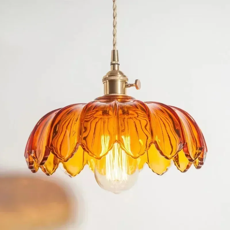 american colored glass pendant light retro chandeliers lamp for bed room restaurante cozinha hotel bar luminarias 01