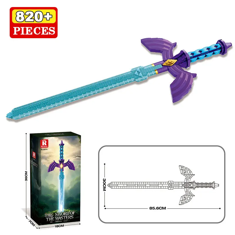 Creatief beroemd model Lightsaber 820 stuks bouwsteenmodel voor verzamelaars kinderen kerstcadeau