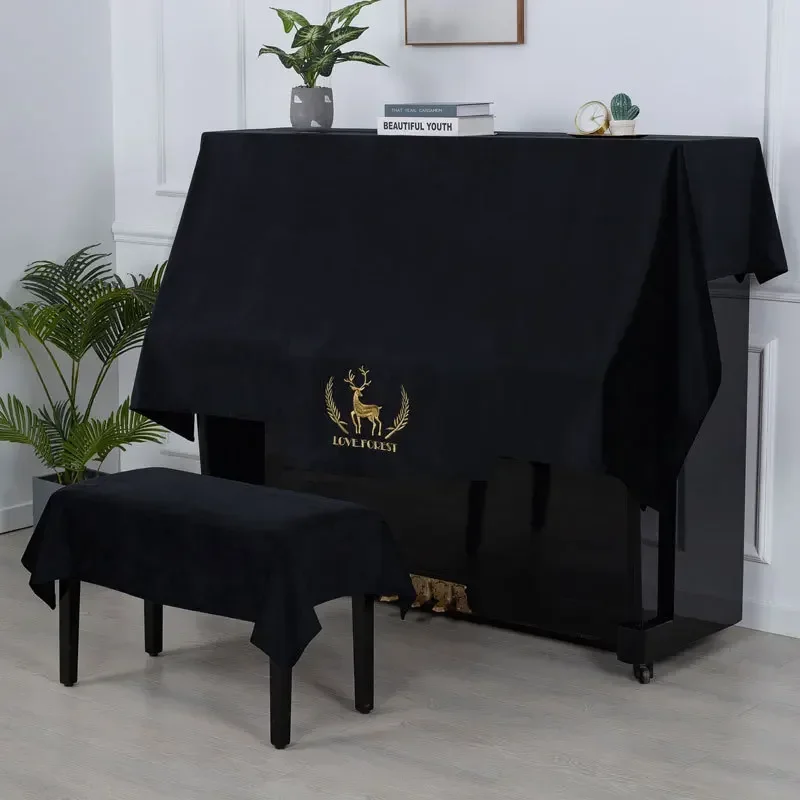 

Nordic Luxury Piano Cover High-end Modern Simple Piano Towel Stool Cover Dust-proof Technology Electric Piano Cover