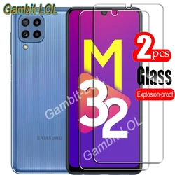 For Samsung Galaxy M32 Tempered Glass Protective ON SM-M325FV, SM-M325FV/DS 6.4Inch Screen Protector Smart Phone Cover  Film