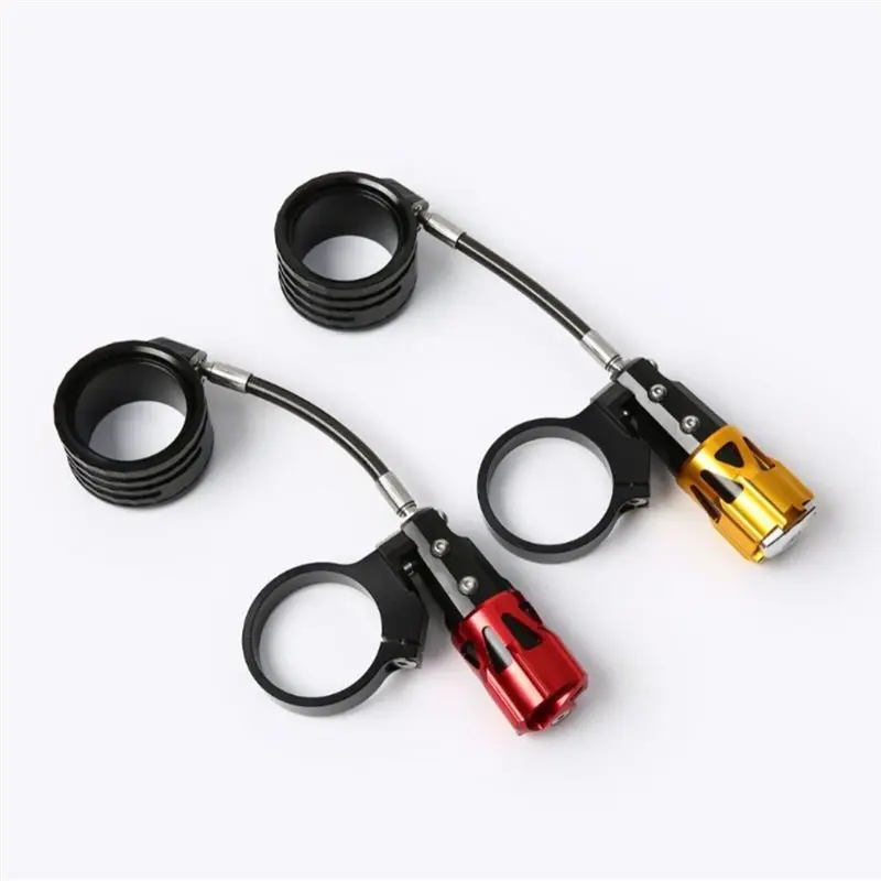 【Top Store!!】 Pre-Load Adjustable Ring Universal Rear Shock Absorber Modified Aluminum Alloy Cylinder Accessories Red