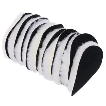 10 Stuks 125 Mm Auto Polijstpad 5 Inch Polish Waxing Pads Wol Polijstmachine Motorkap Autolak Zorg Wol Polijstkussen