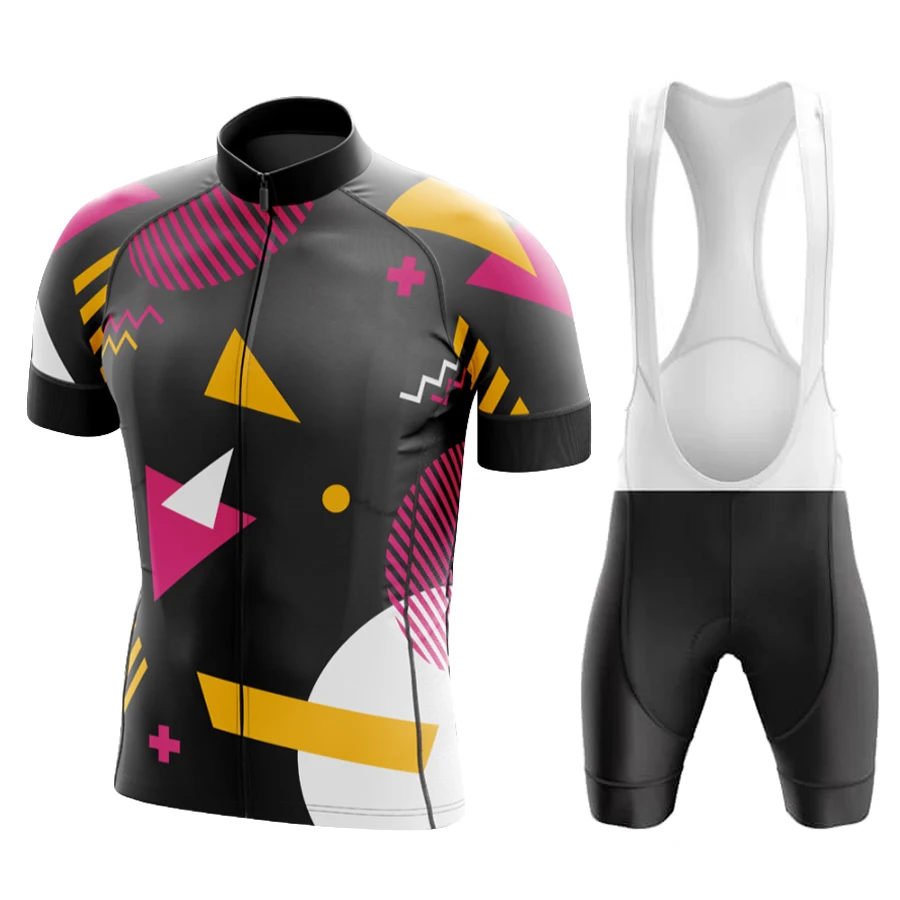 New Cycling Clothes Shorts Man Men Summer Clothing Men's Jacket Uniform Jersey Set Laser Cut Bib Mtb Male Bike Pants 2025