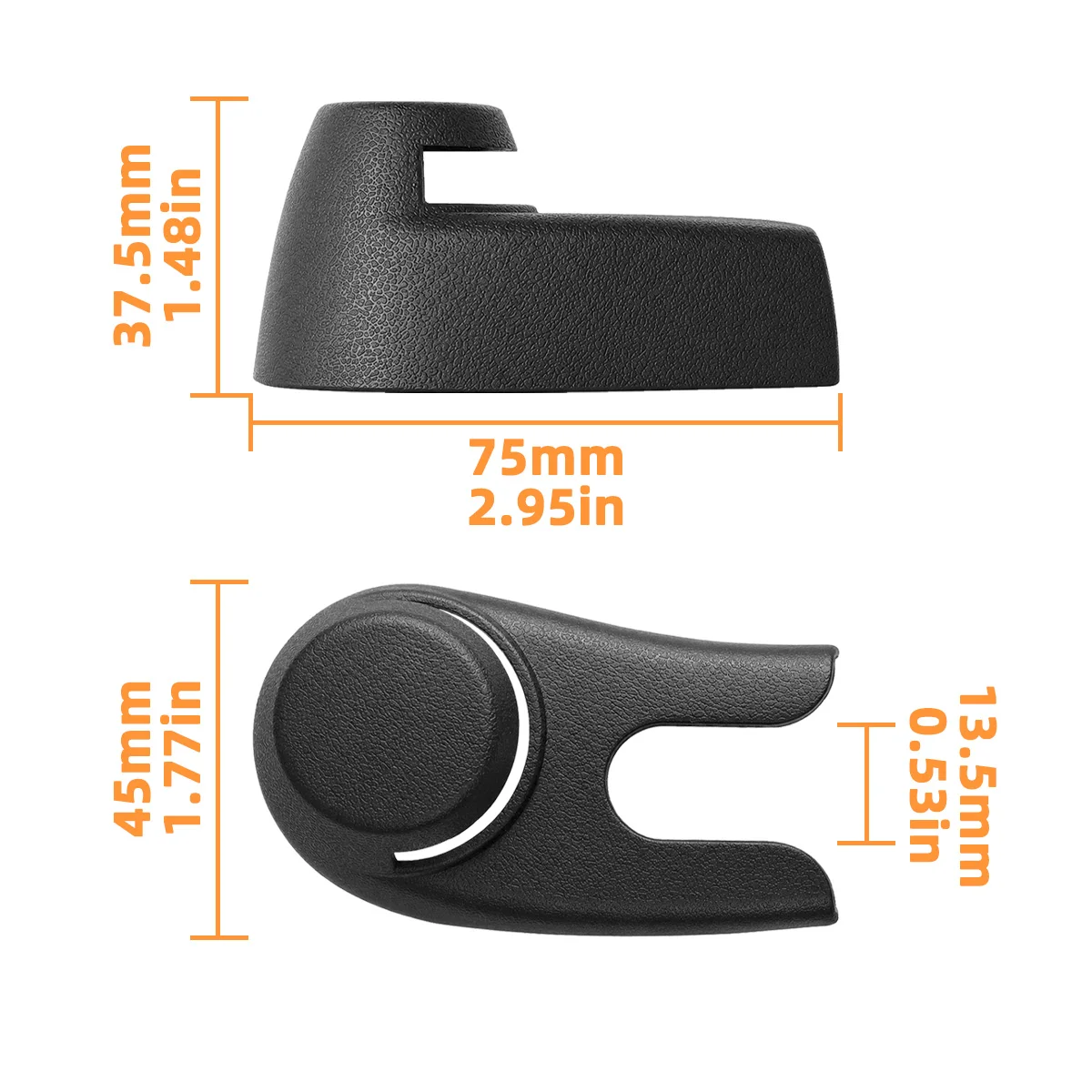 Abdeckung für den Schalter des Heckwischerarms, passend für Seat Altea, Exeo, Leon, Ibiza, Fabia, Roomster, 5P0955435B, Außenzubehör. – Detail 8