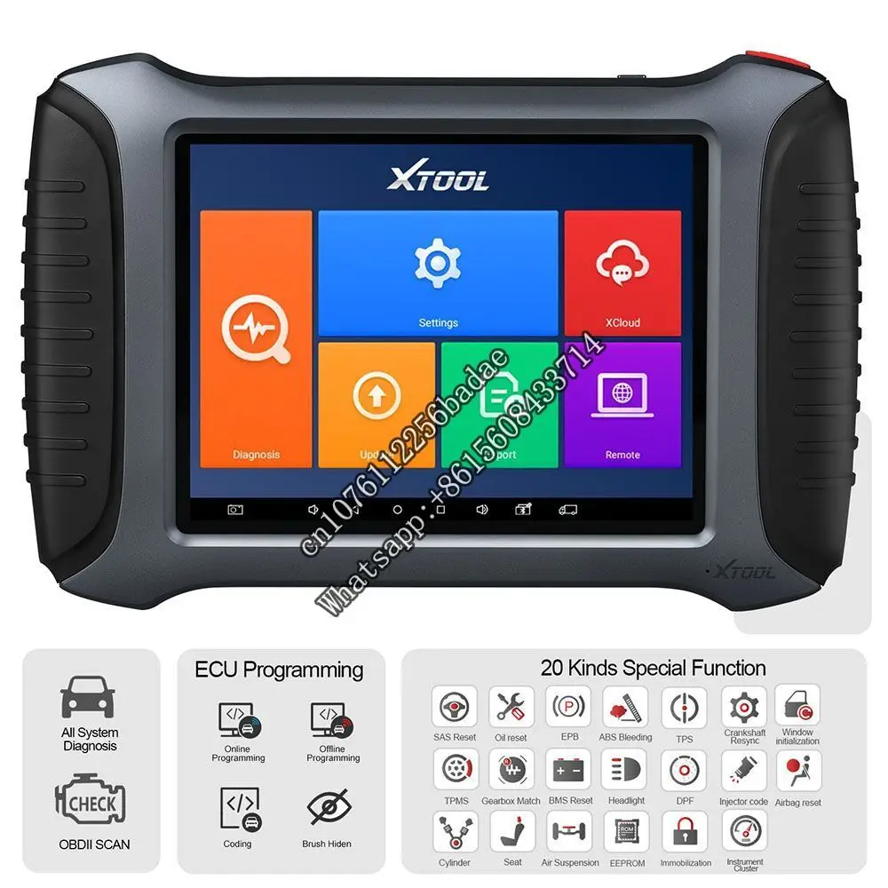 Original XTOOL A80 Pro Diagnosis Tool Full System Key gramming ECU gramming Special Function Work with KC501  H6