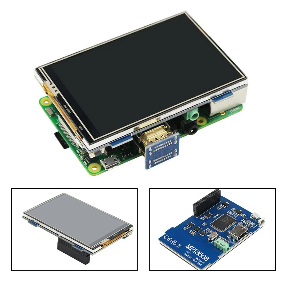 1PC For Raspberry Pi 4 Model B Touch Screen 3.5