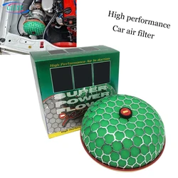 CLLYZ Car Air Filter For 63/76/80/100MM Cold Air Intake Green Sponge HK* High Performance Filter Universal