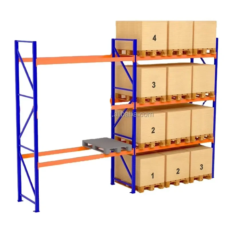Heavy Metal Stacking Storage Shelf 1000kg/2000kg/3000kg Per Layer Industrial Pallet Rack