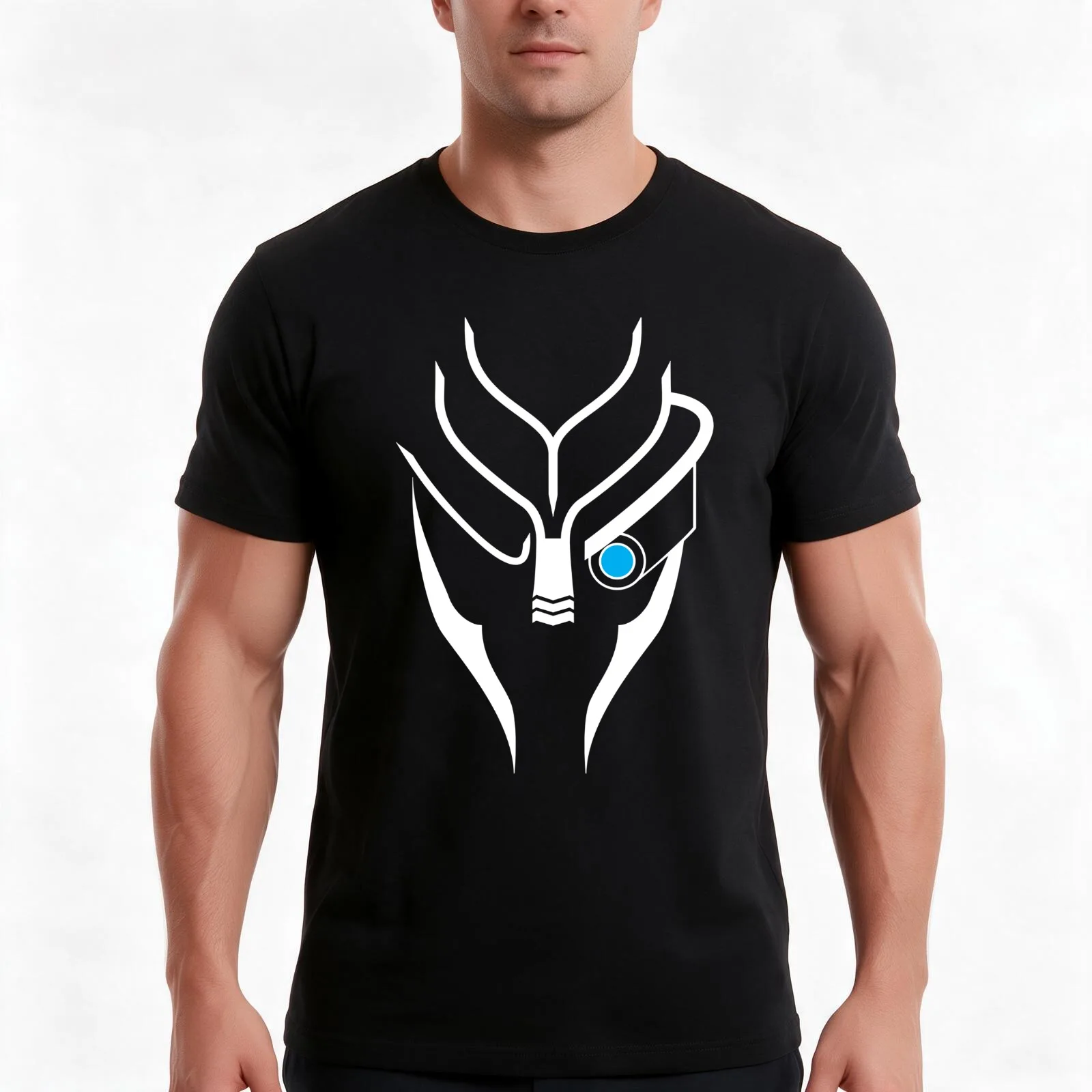 Mass Effect - Garrus (White) Essential T-Shirt, Summer Casual Cotton Tee, Oversized Streetwear Tops, Vintage Graphic Print