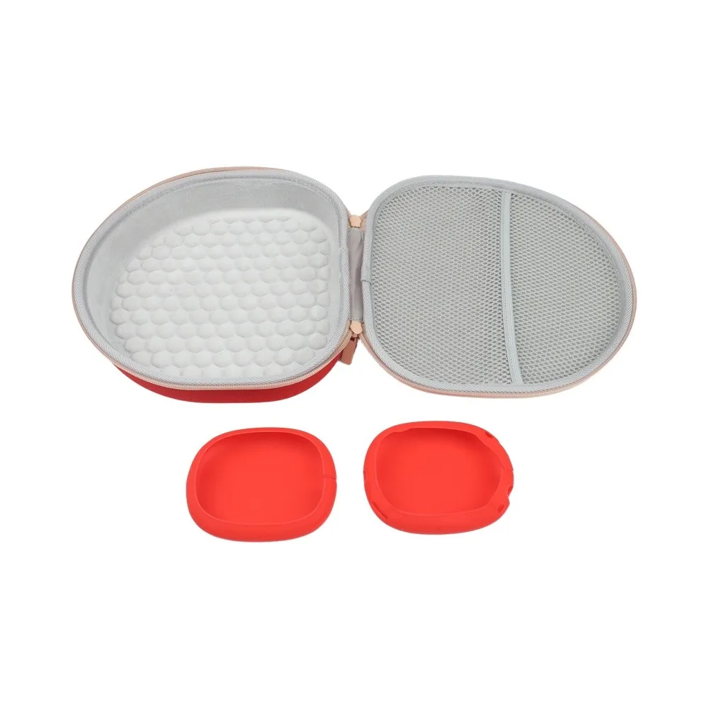 Earphone Storage Case for For AIRPODS Max with Silicone Ear Pad Covers and Velvet Lining EVA Hard Shell Travel Bag