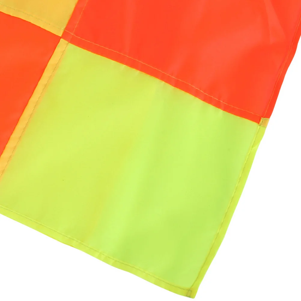 4 Pcs Match Referee Flag Waving Indoor Commanding Hand Signal Outdoor Football Game