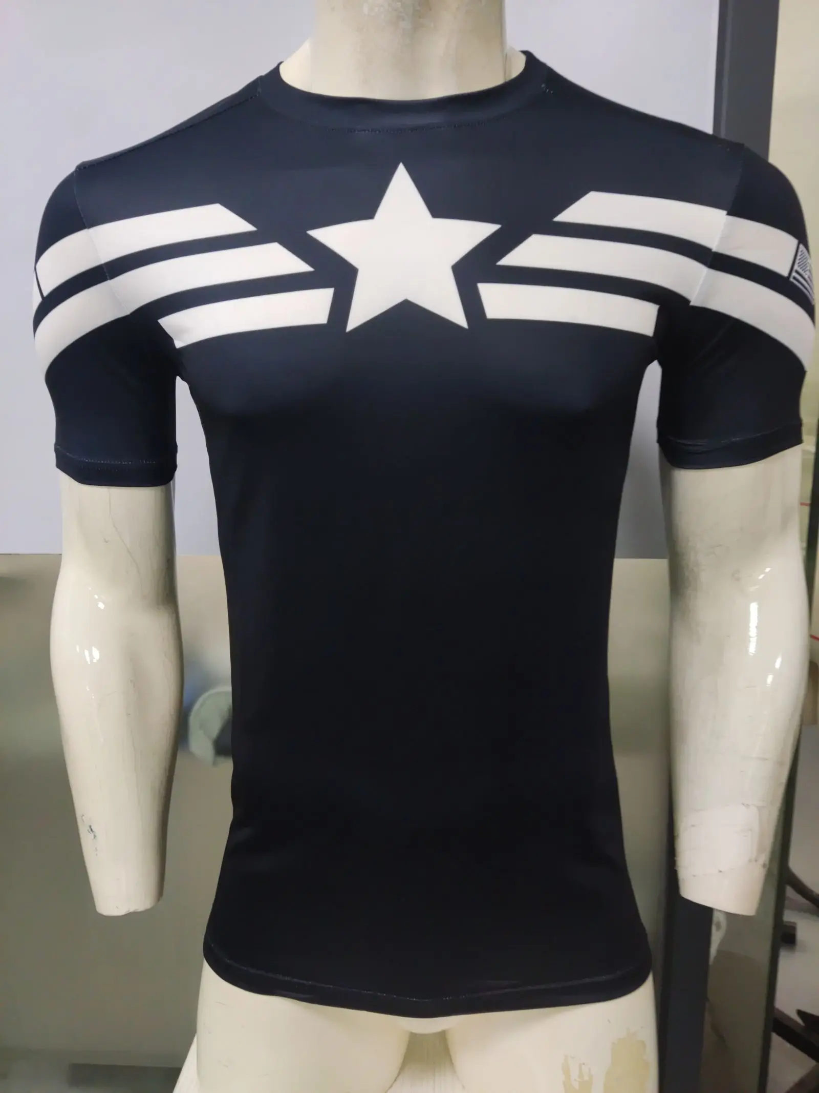 Cody Lundin Marvel vêtements impression 3D Compression sport Fitness chemise course Cosplay à manches courtes Captian Amerial T-Shirt