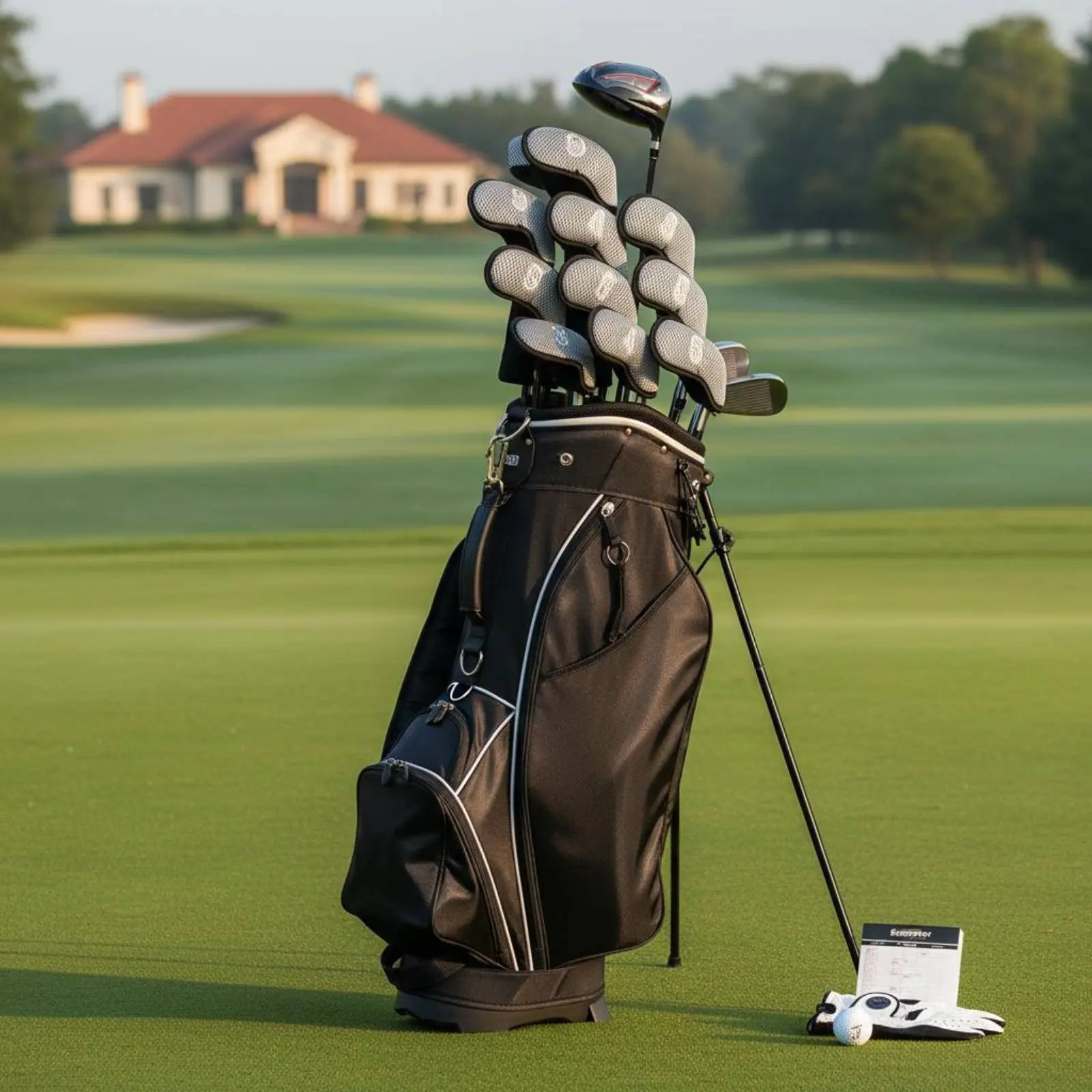 

10 Pieces Sport Iron Headcover Set Hook-and-Loop Closure Numbered Iron Sleeves for Golfers