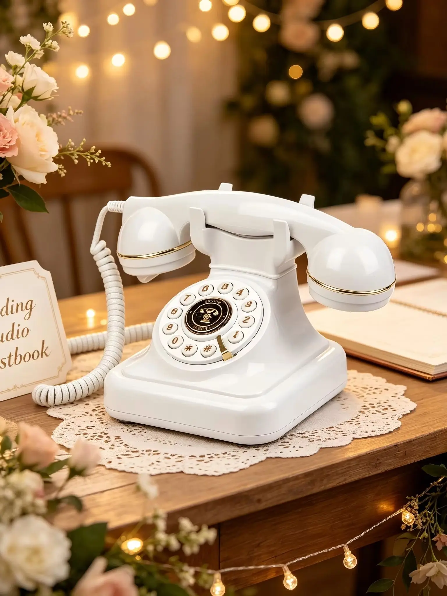 Audio Guestbook, Wedding Phone Recordings, Custom Audio, Classic Retro Phone, Perfect for Parties, Birthdays, Rentals