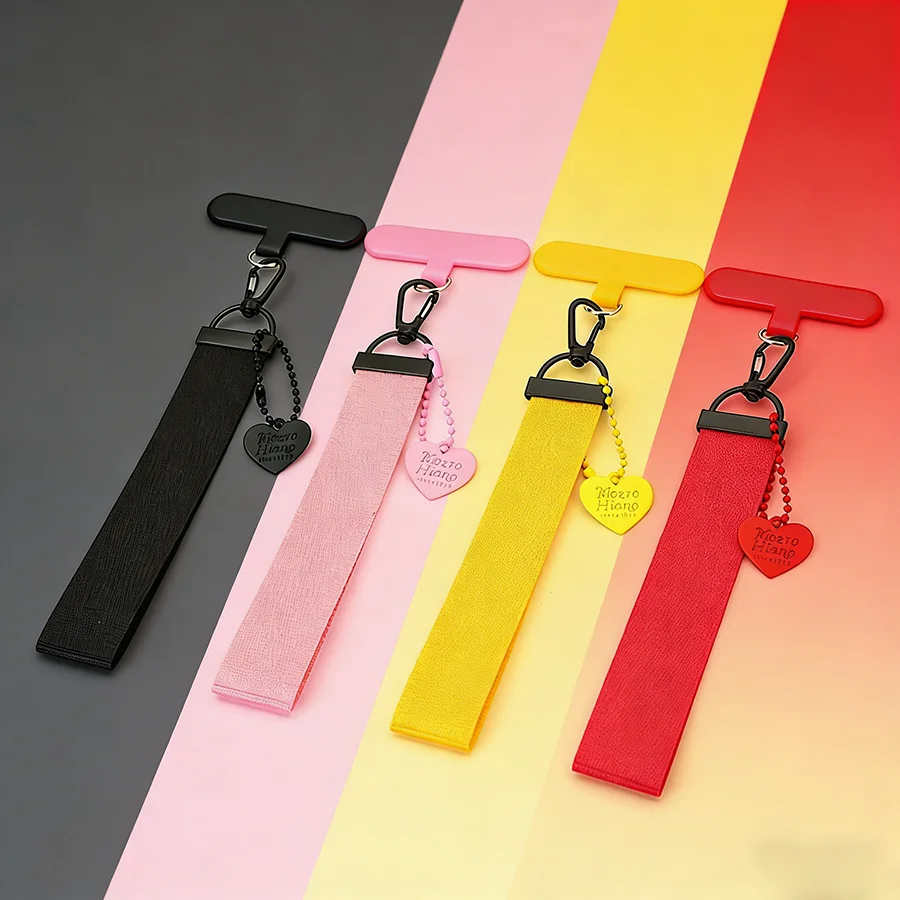 

Стильный тканевый портативный ремешок-подвеска для телефона, унисекс, с разноцветными сердечками, высококачественный ремешок для мобильного телефона, повседневный аксессуар для пары