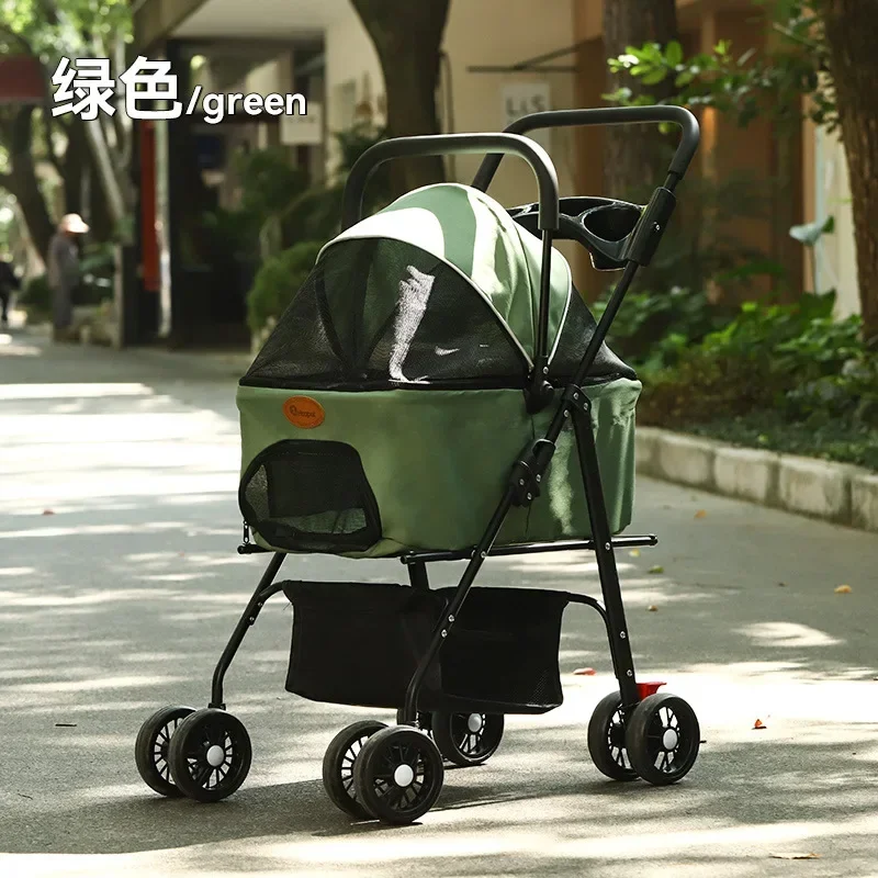 

Pet Strollers for Going Out Small and Lightweight Foldable Pet Specific Small Cart Cat Carrier