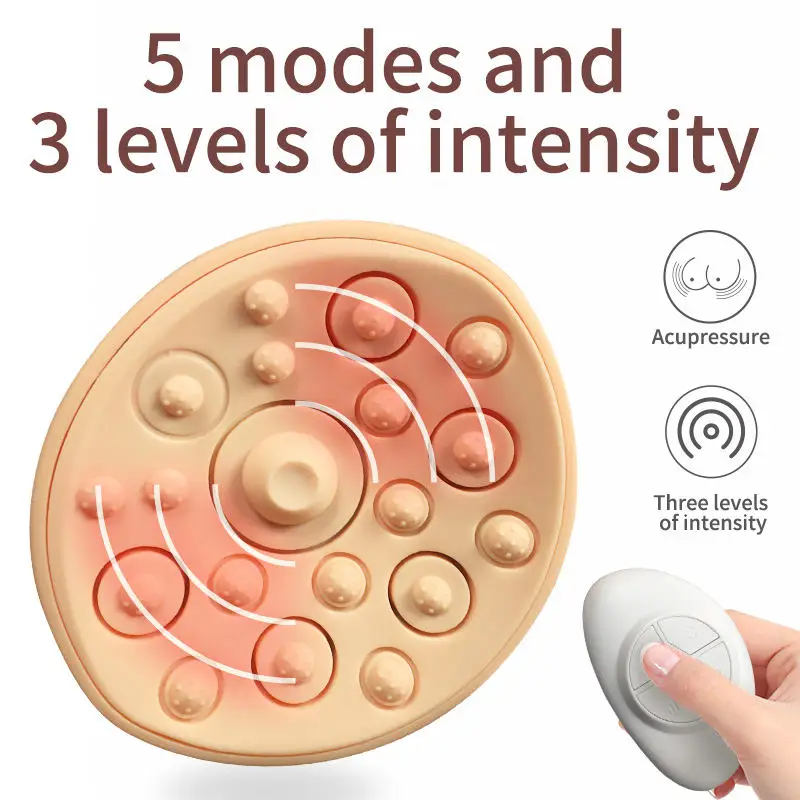Breast Enlargement Lifting Anti Sagging Hot Compress USB Rechargeable Wireless Electric Breast Massager