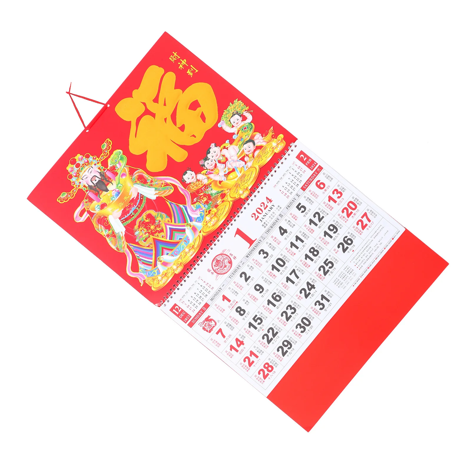 

Premium Printed Chinese Style Hanging With Lunar Date Traditional Wall Calendar For Home Office Clear Detailed Design