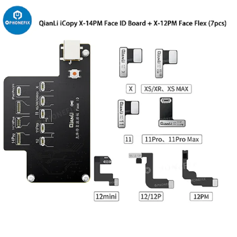 Imagem -02 - Qianli Icopy Plus 2.2 Tela Lcd Ture Tom Virbrator Eeprom Programador Placa de Teste de Bateria para Iphone1114 Pro Max Ferramenta de Reparo