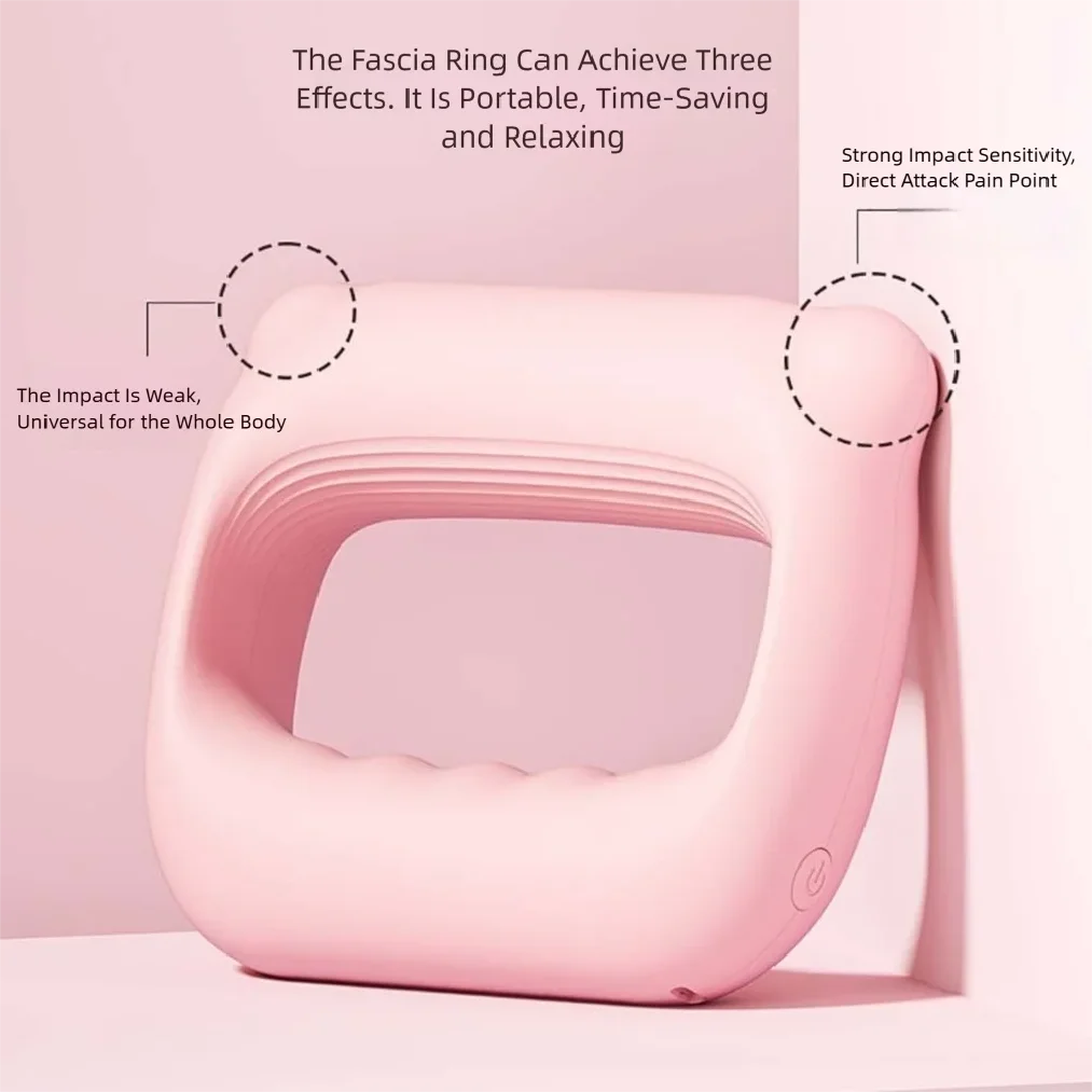 Portable USB Waist Massager Charging Muscle Relaxation Fascia Massager With Belt Electric Fascia Ring
