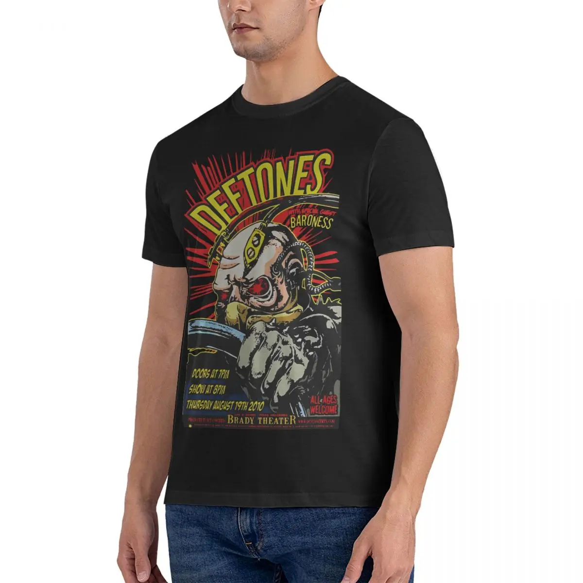 Men T-Shirt Alternative Metal Band_1 Casual Cotton Tees Short Sleeve Deftones T Shirts Round Neck Tops Printed