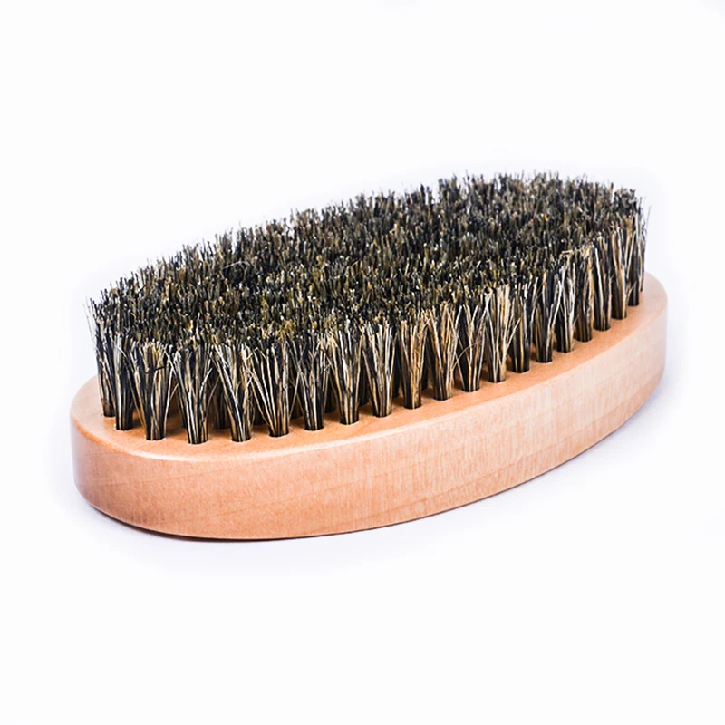 Natural Boar Bristle Beard Brush Beard Comb Men Bamboo Face Massage Works Wonders To Comb Beards and Mustache Beauty Tools