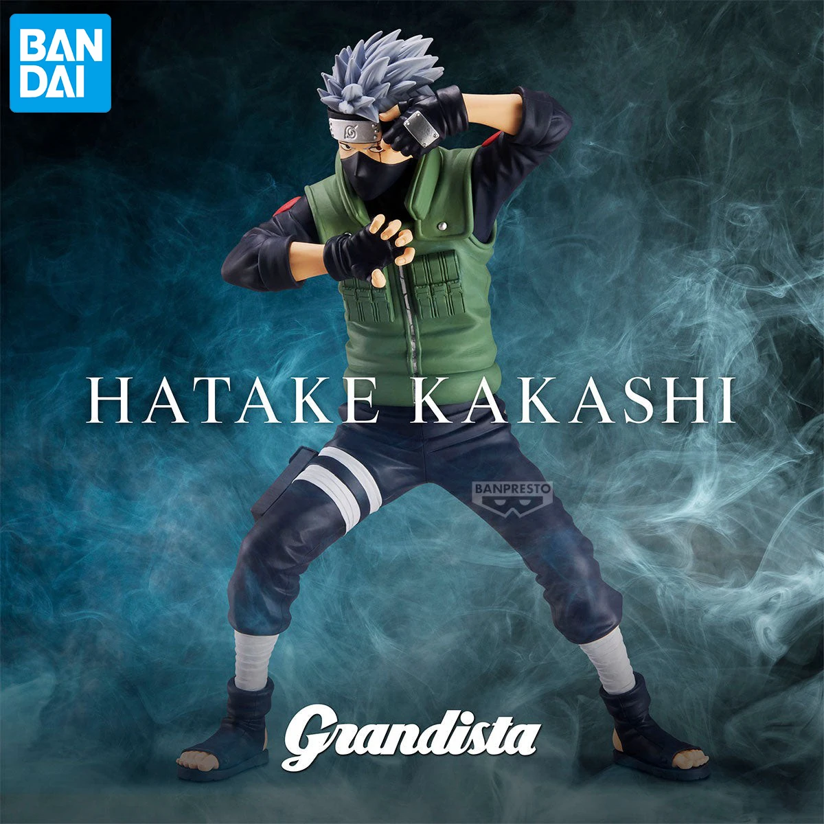

[In-Stock] BANDAI Banpresto Naruto Shippuuden Hatake Kakashi Grandista Series 23cm Original Model Toys Collectible Anime Figure