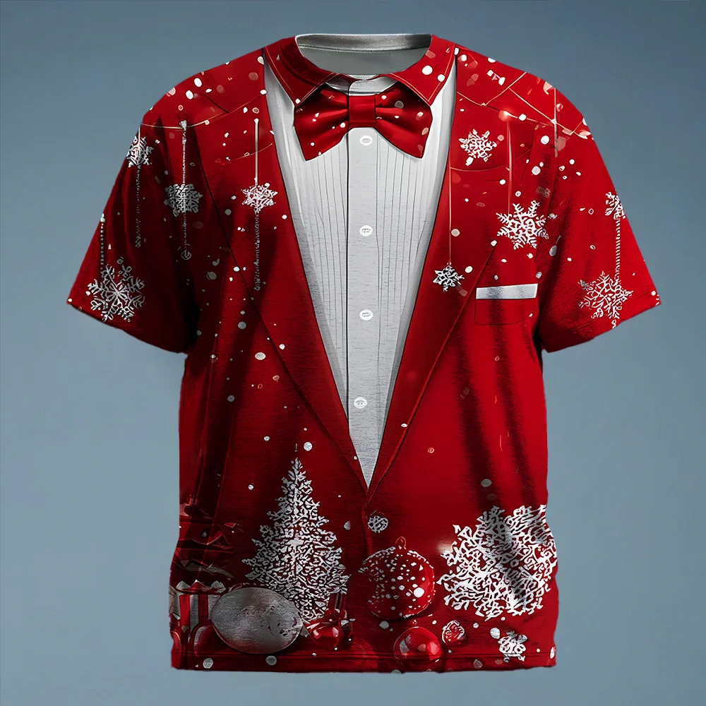 

S-9xl, большие размеры, большой и высокий короткий рукав (Рождественский элемент), стильные красно-зеленые оттенки, легкие, подходят для комфорта на весь день