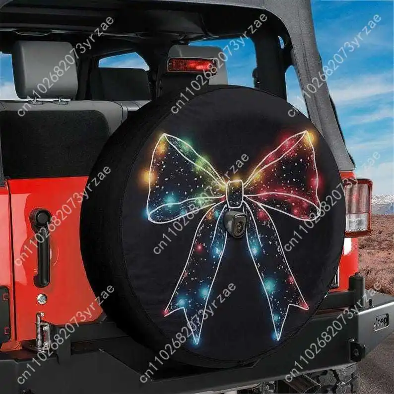 

Christmas Lights Various Models Spare Car Tire Cover Sand Dust Prevention Protect Wind Rain Tire Cover Sturdy Durable Tire Cover