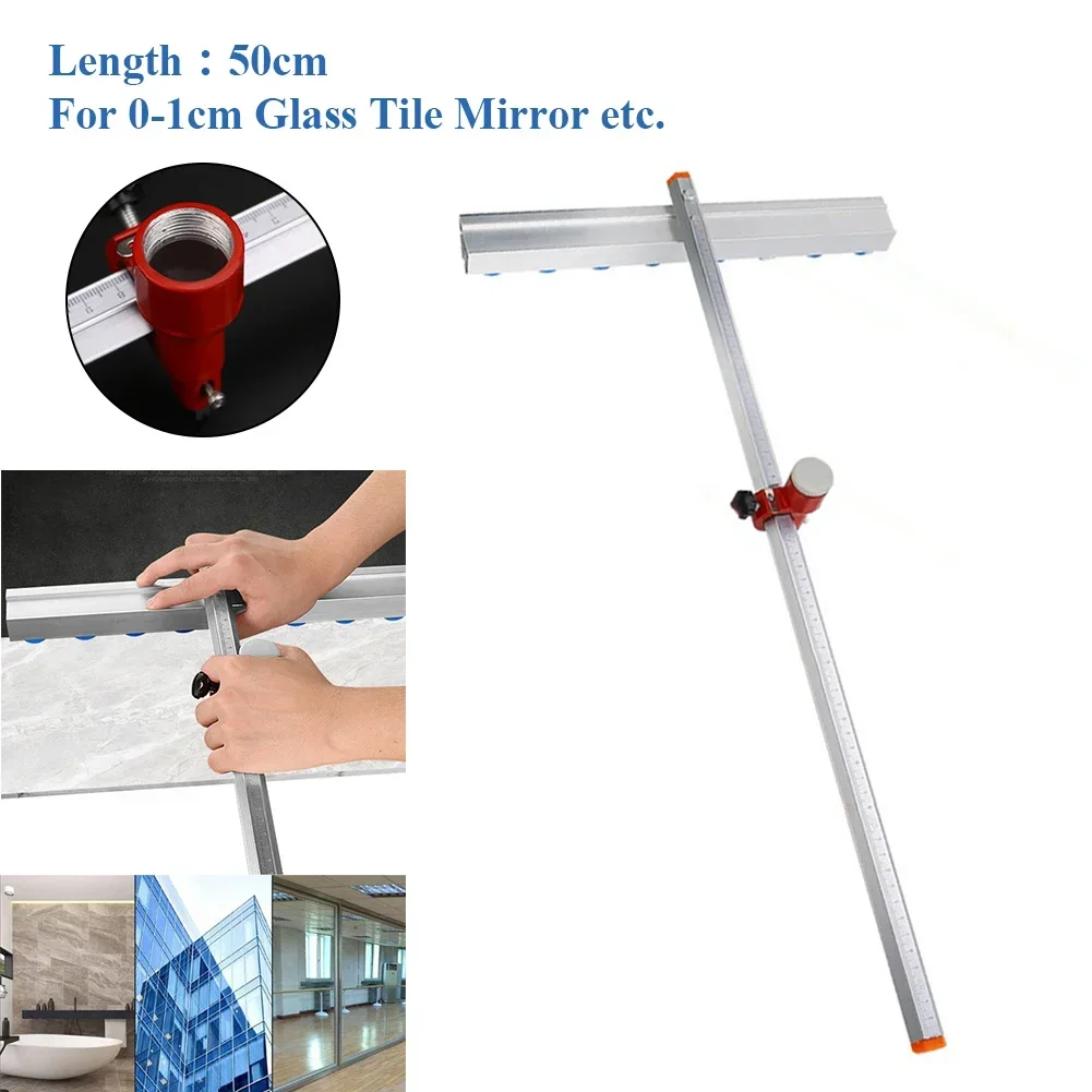 Tile Push Knifes Professional Tile Glass Roller Cutter Glass Push Roller T-ype Diamond Thick Tile Scraper Glass Cleaning Tool