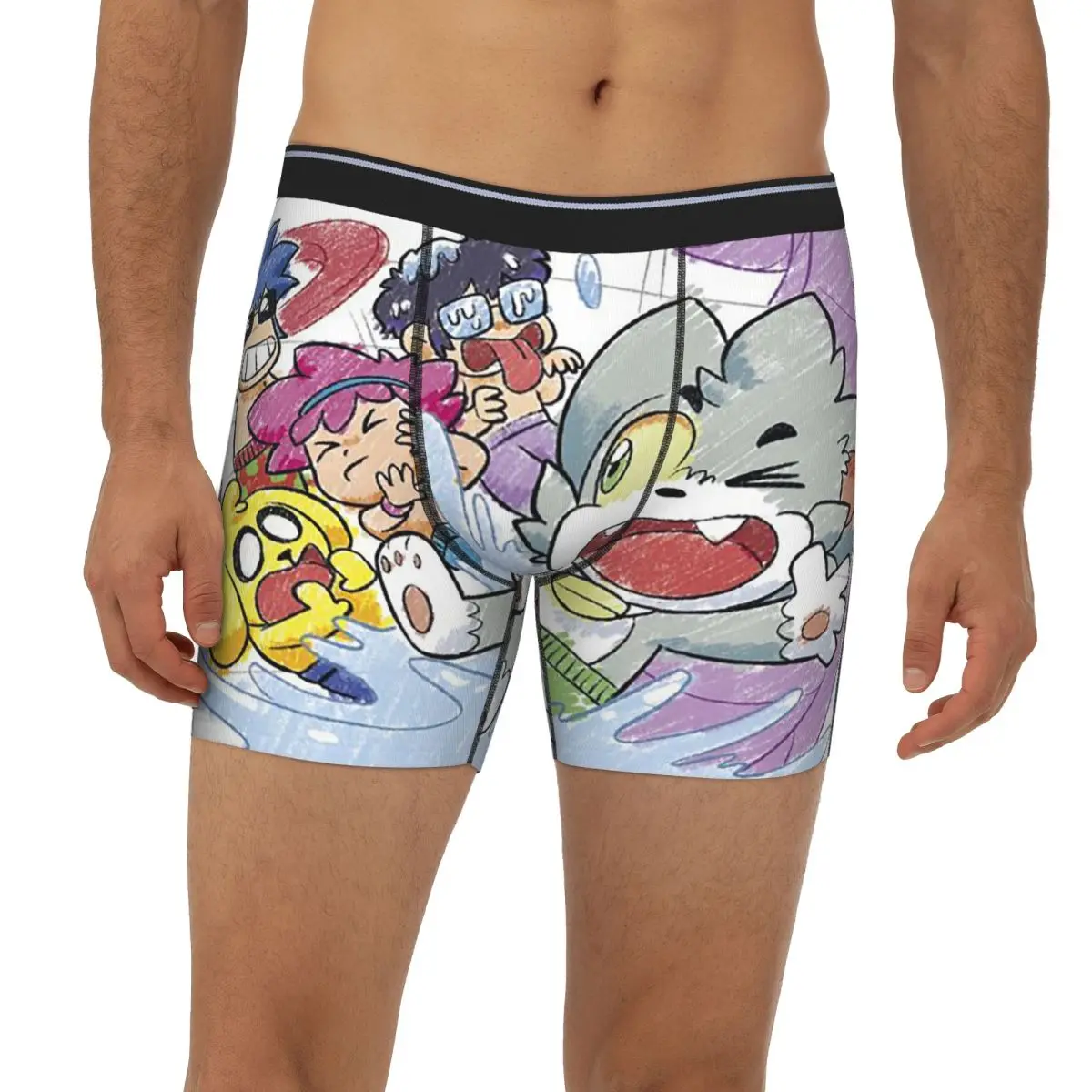 

Cartoon Popular Funny Acenix Long Boxer Underpants Short Men's Panties Ventilate Underwear for Homme Man Boyfriend Gifts