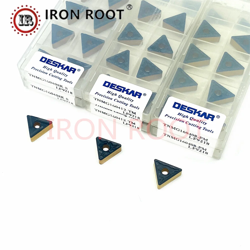 

DESKAR Carbide Blade TNMG160404,160408,160412,LF9218 CNC Lathe Tool Turning Carbide Insert For MTJNR/L Turning Tool