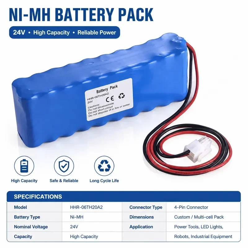 [New] [HHR-06] for TH20A2 Ni-MH Battery Replacement with Cordless Phone Rechargeable Nickel Metal Hydride Cell