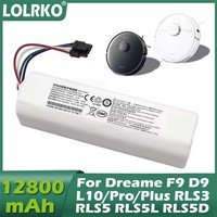 12800mAh Replacement Battery P2008-4S2P-MMBK P2150-4S2P-XWDLS For Xiaomi Mijia Vacuum Cleaner 1T Dreame S10 D9 F9 L10/Pro/Plus