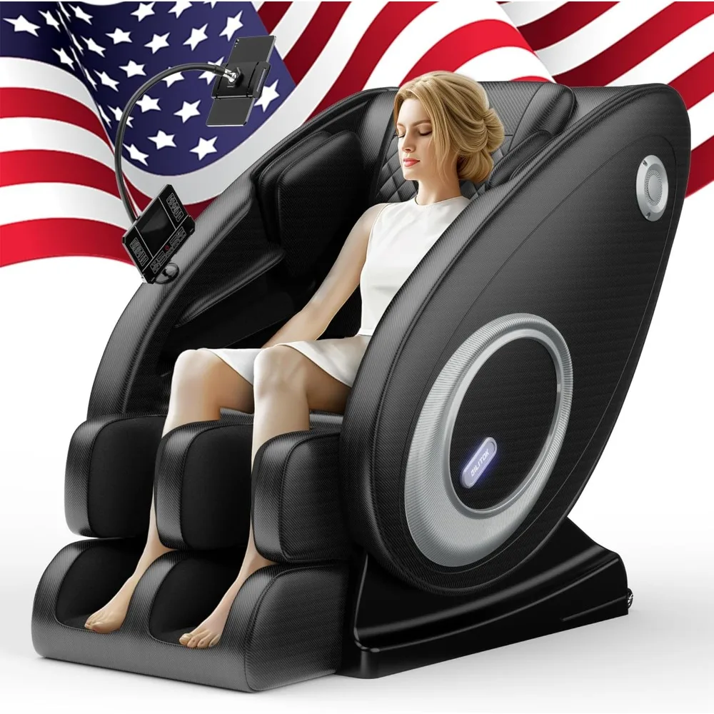 

Massage Chair with Zero Gravity, Full Body Massage Chair Recliner with Airbags, Heating, Bluetooth Speaker, Foot Roller, Touch