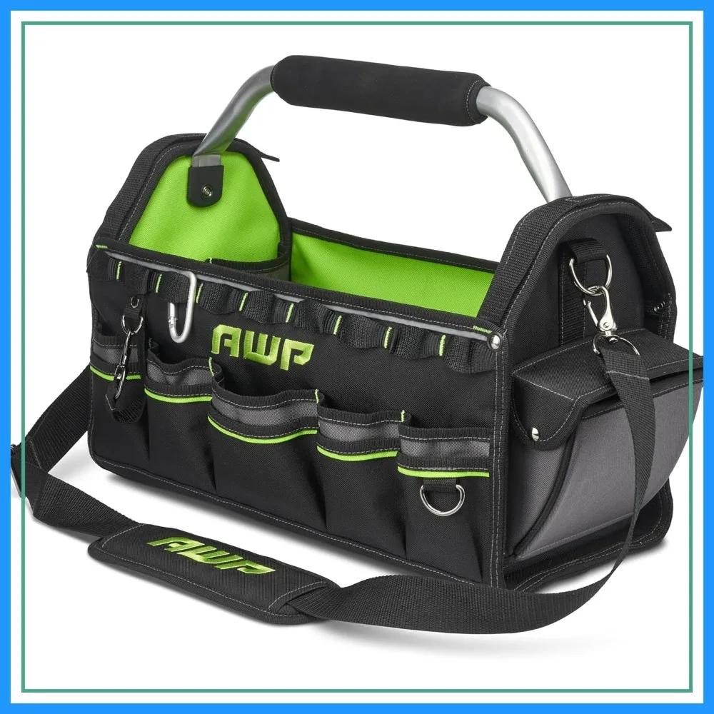 

AWP Tool Bags, Premium Tool Bag, Black, Durable Tool Tote for Professionals and Contractors