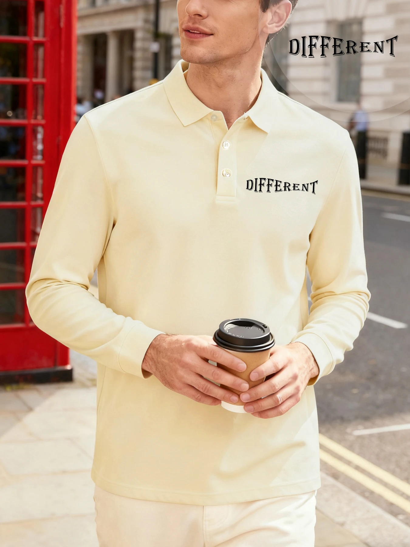 

Art Different Like Fish Print Revers Рубашка-поло Мужские базовые рубашки Повседневная осенняя уличная мягкая одежда Унисекс Новый Smart Casual