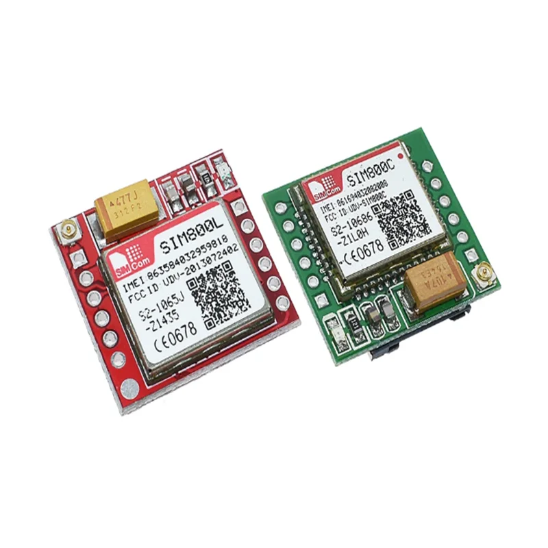 Placa Núcleo MicroSIM, Quad-Band, Porta Serial TTL, Cartão GSM, Módulo GPRS, Menor SIM800L, SIM800C
