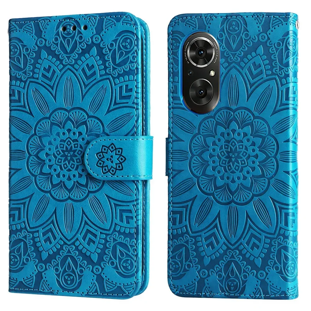 Dla Huawei Nova 12 s 12 SE 9 Pro 11i 12i etui z klapką kwiatowy skórzany portfel Capa 90 Y72 Y61 Y70 Plus Nova 12 10 11 Ultra Book Funda