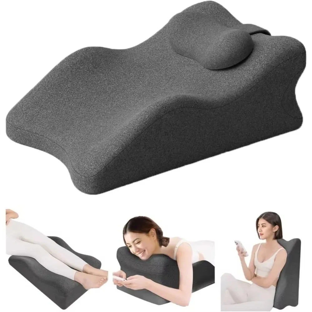 Tragbares Kissen, unterstützt Memory-Schaum-Kissen, Entspannung, abnehmbares, ergonomisches Keilkissen, multifunktionales, weiches Schlafkissen