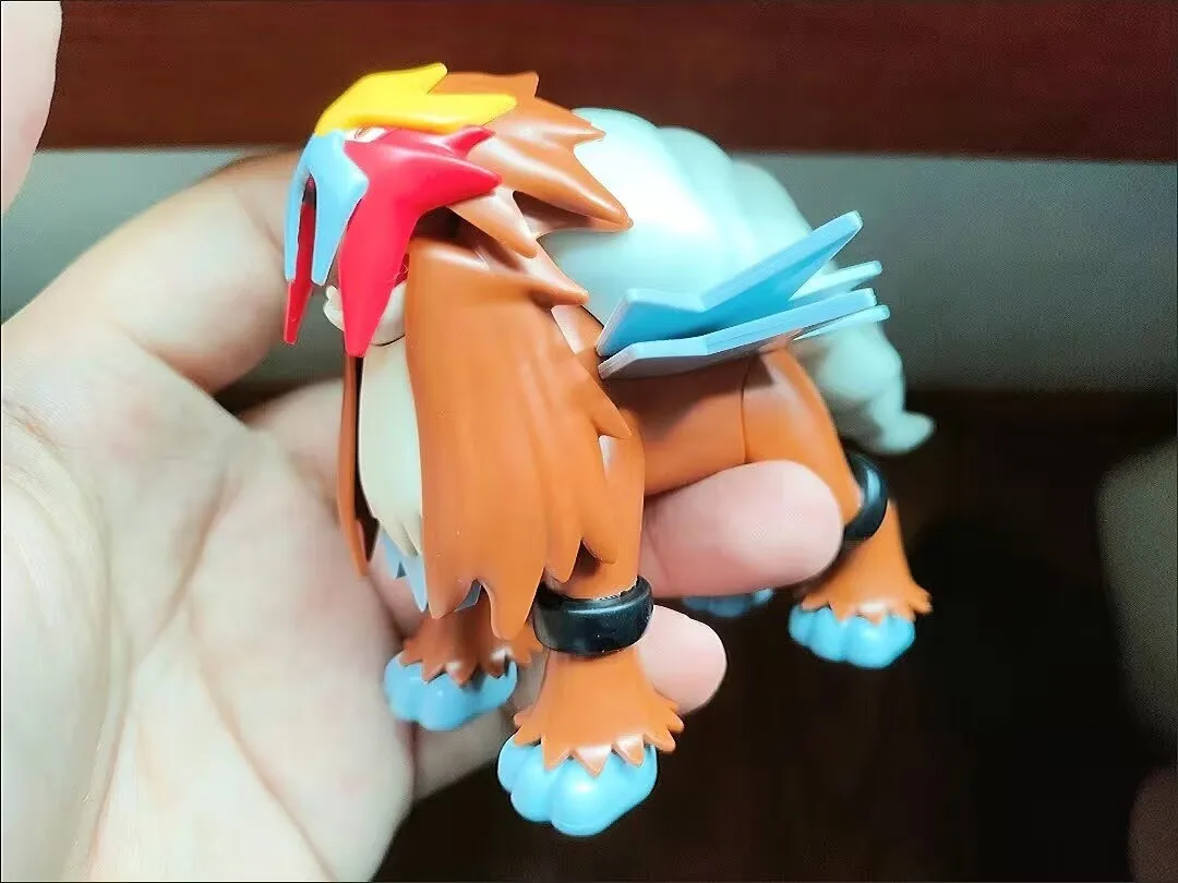 Figuras Originales de Pokémon de Bandai, Entei, Suicune, Raikou, Figura de Acción de Anime, Fácil de Armar, Coleccionables, Figuras Decorativas, Juguetes