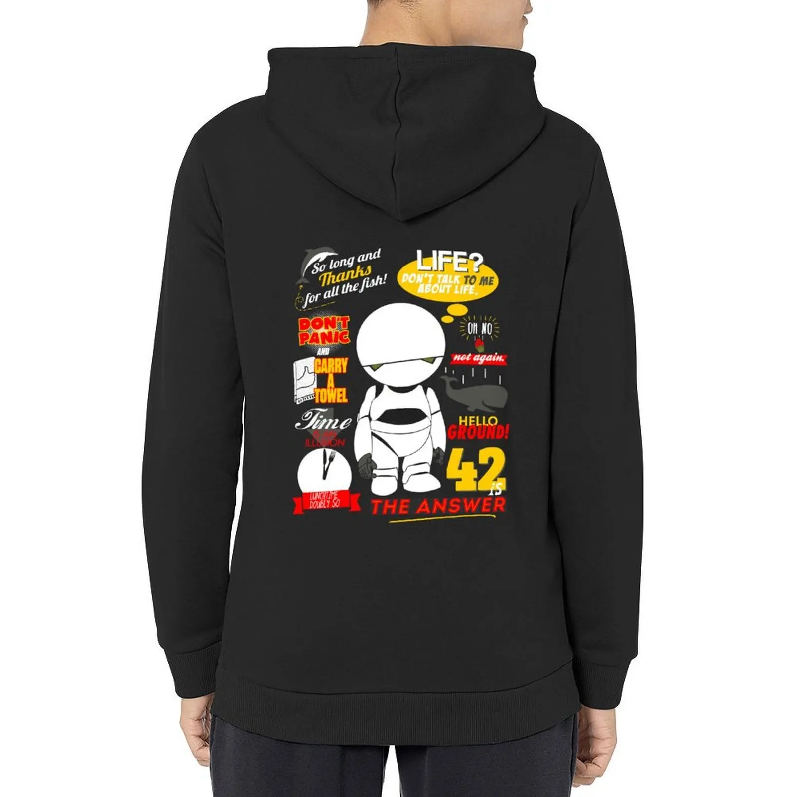 

Hitchhikers Guide To The Galaxy 1 Hoodie men's coat men's autumn clothes men clothing hoodie