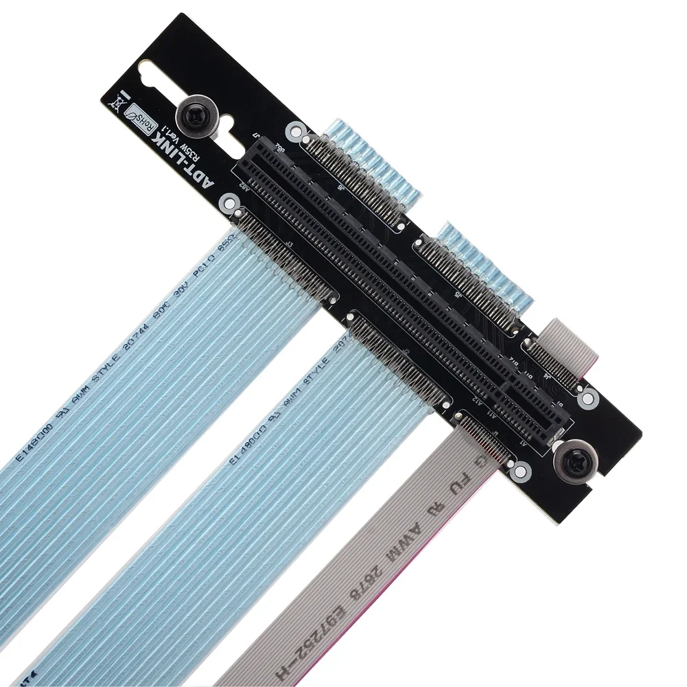 كابل Ultra PCIe 4.0 X16 Riser Extreme - مقبس 90 درجة PCIe 4.0 Riser Graphics Card كابلات تمديد عمودية