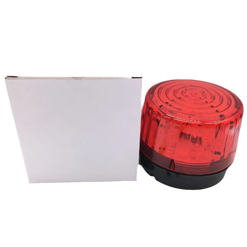 12V/24V/220V Strobe Warning Light High Brightness Safety Warning Light Portable Strobe Round LED For Fire Truck Entrance Tractor