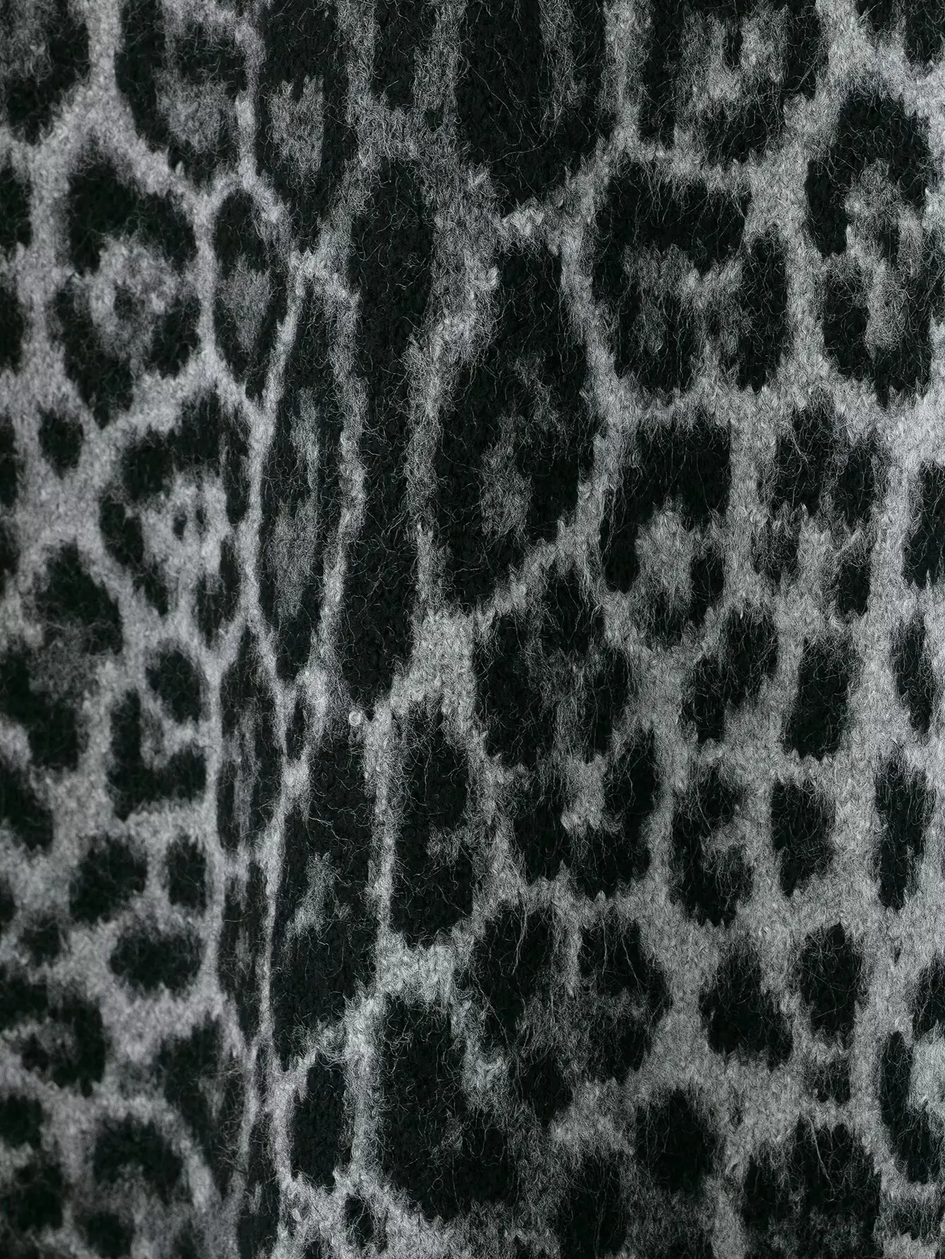 Zevity, nuevo suéter tejido con patrón de leopardo y cuello levantado Vintage para mujer, jerséis informales elegantes para mujer, abrigo, Tops SW9474